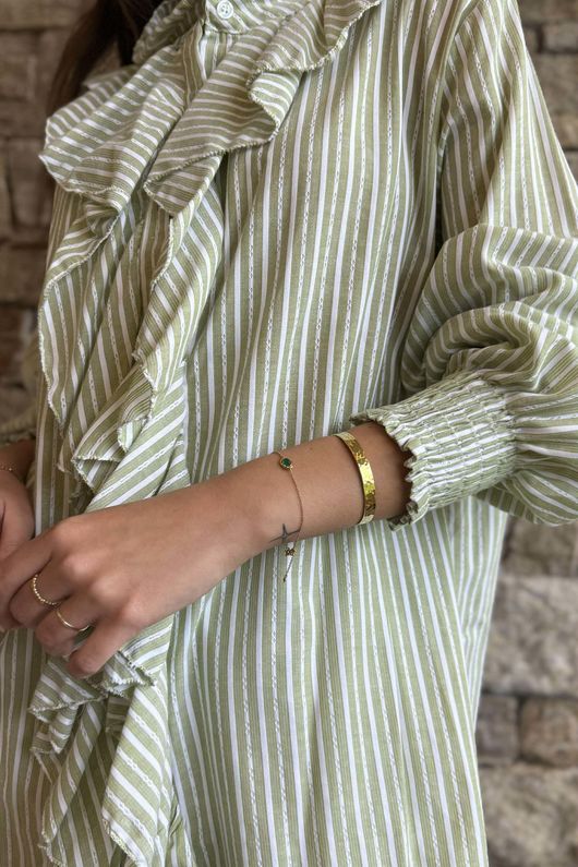 Nantucket Ruffle Blouse Soft Olive